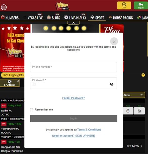 Vegas Bets Login South Africa .